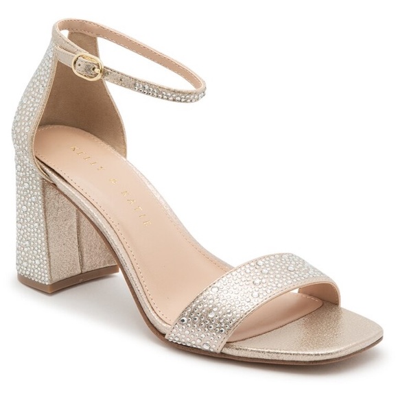 Gold rhinestone Kelly & Katie Caital sandal - Picture 2 of 7
